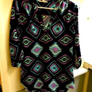 Wishful Park Medium sheer 3/4 “ Blouse